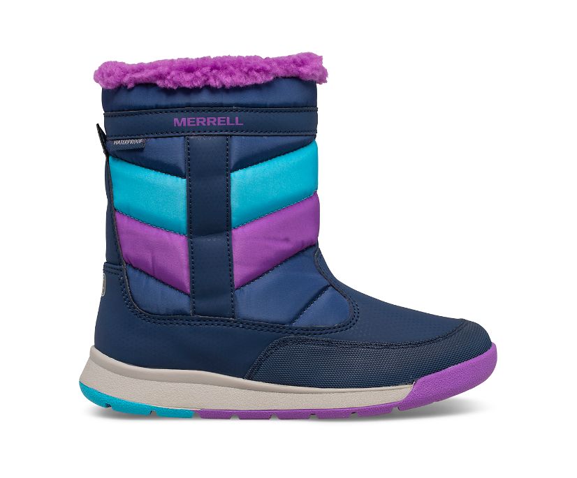 Botas Merrell Alpine Puffer Impermeáveis Criança Azul Marinho | 46718-COZI