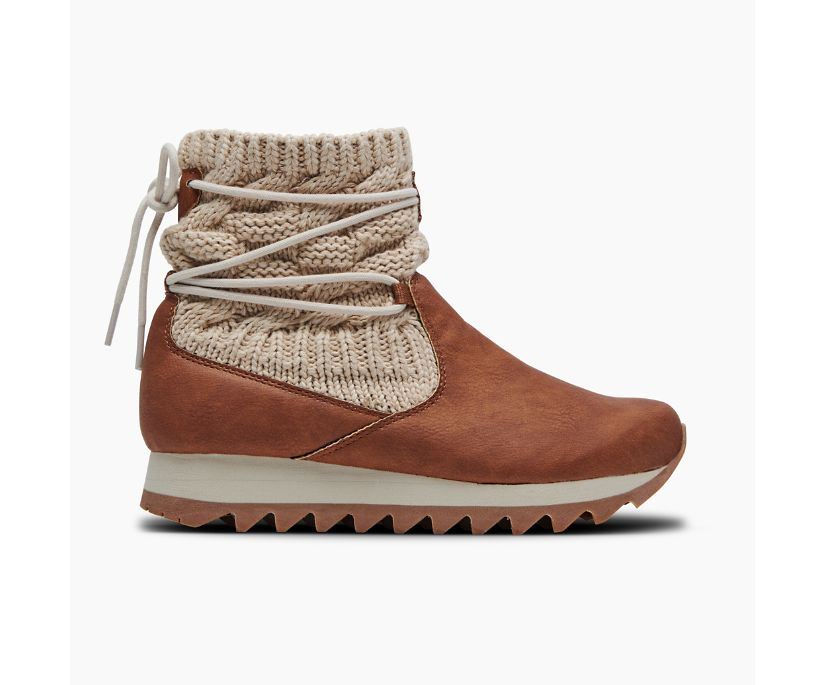 Botas Merrell Alpine Pull On Knit Feminino Marrom | 40261-UWKI