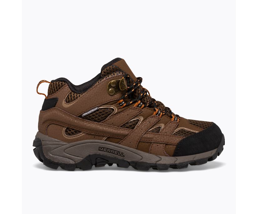 Botas Merrell Moab 2 Medio Impermeáveis Criança Cafes | 04863-HFPU