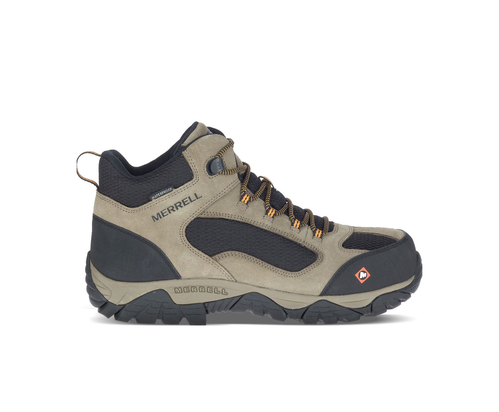 Botas Merrell Moab Onset Medio Impermeáveis Comp Biqueira Trabalho Masculino Marrom | 47260-RJHA