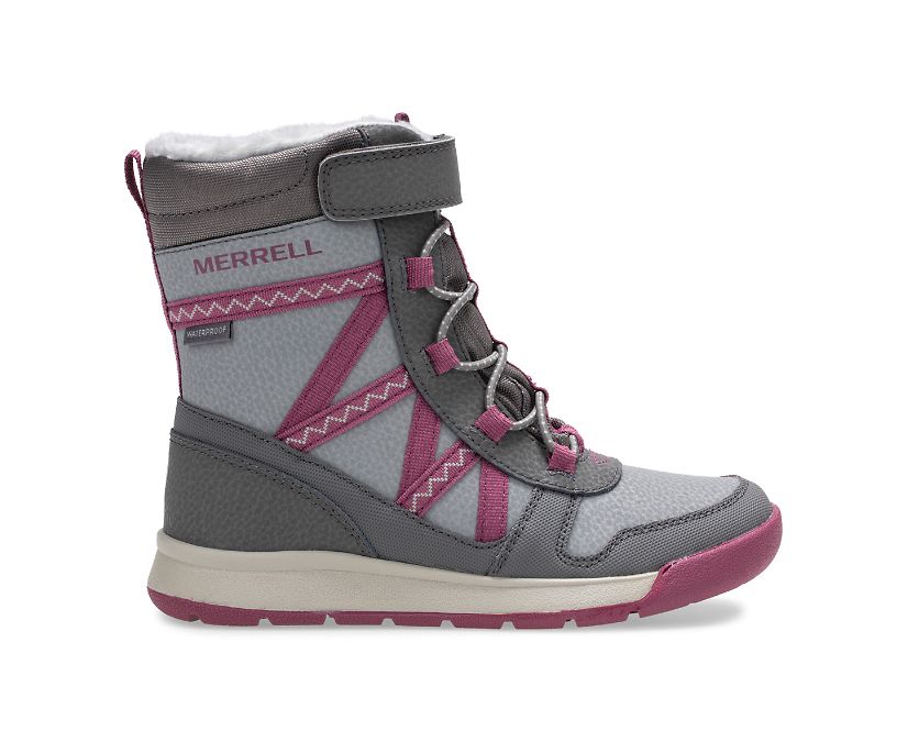 Botas Merrell Snow Crush 2.0 Impermeáveis Criança Cinzentas | 13907-PIYM