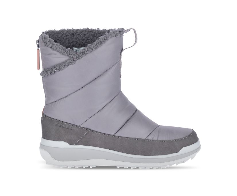 Botas Merrell Snowcreek Esportivos Medio Zip Polar Impermeáveis Feminino Cinzentas | 01438-TXBR