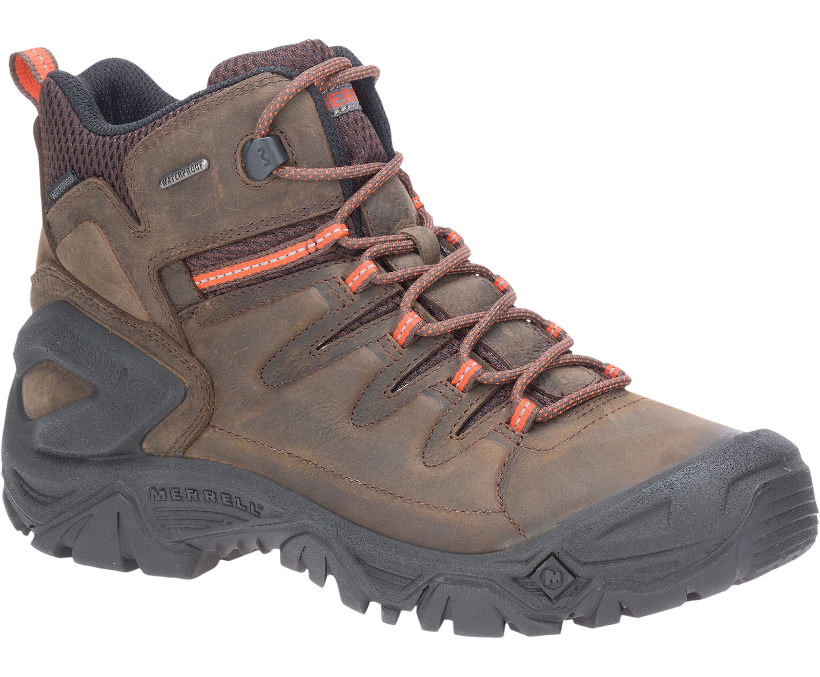 Botas Merrell Strongbound Peak Medio Impermeáveis Masculino Marrom | 73240-FMXL