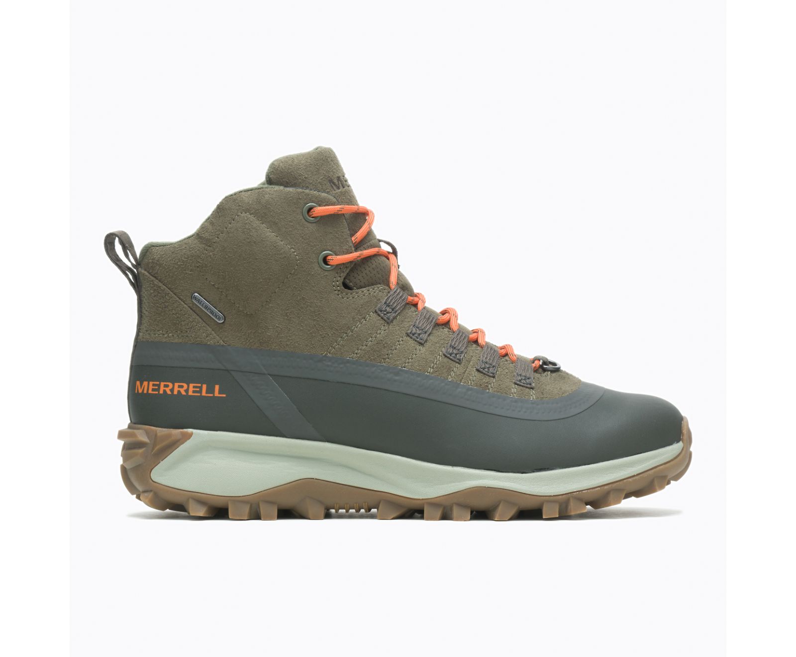 Botas Merrell Thermo Snowdrift Medio Shell Impermeáveis Masculino Verde Oliva | 68391-HEWZ