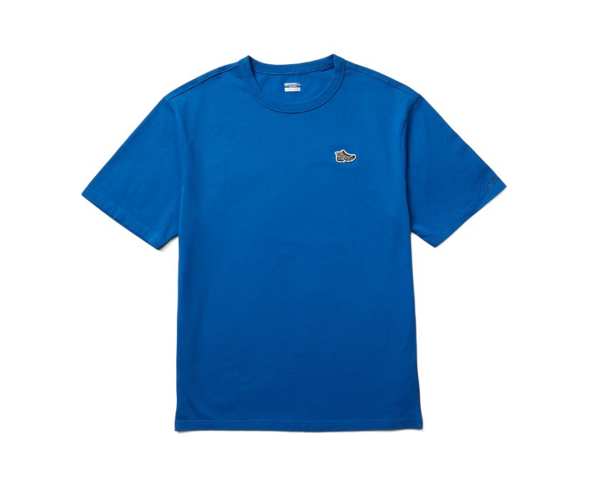 Camiseta Merrell Moab Icon Masculino Azuis | 96245-DEWN