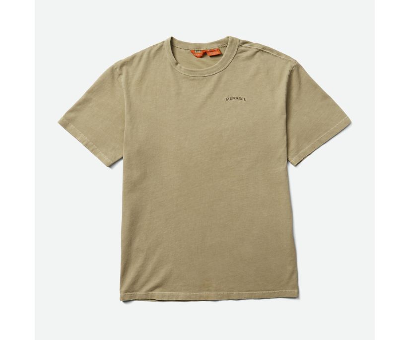 Camiseta Merrell Sunbaked Arc Masculino Caqui | 06287-EKLH