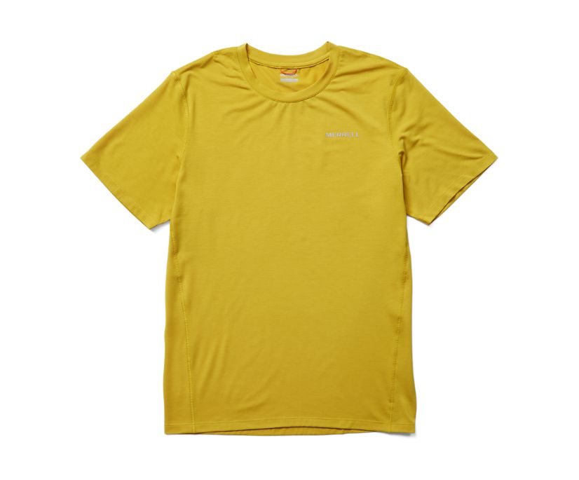 Camiseta Merrell Tencel™ Curta Sleeve Feminino Douradas | 76823-YAOW