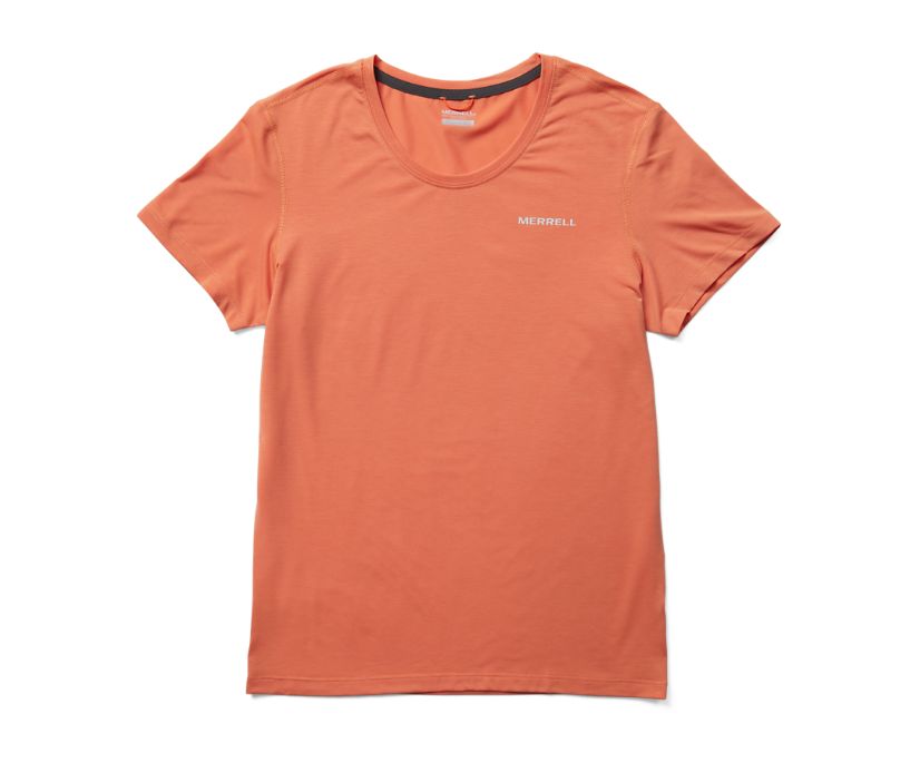 Camiseta Merrell Tencel™ Curta Sleeve Feminino Laranja | 89523-TKPL