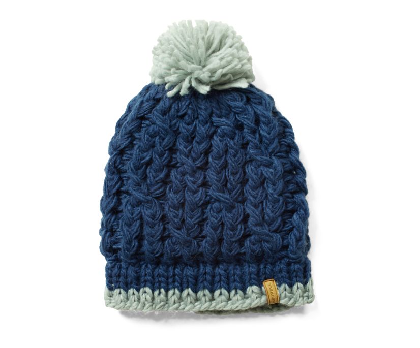 Gorro Merrell Trailhead Pom Feminino Azul Marinho | 03987-USDV