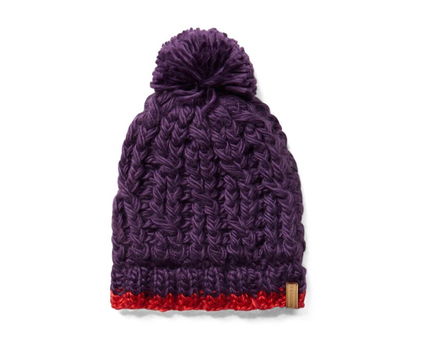 Gorro Merrell Trailhead Pom Masculino Roxo | 74950-ZSAI