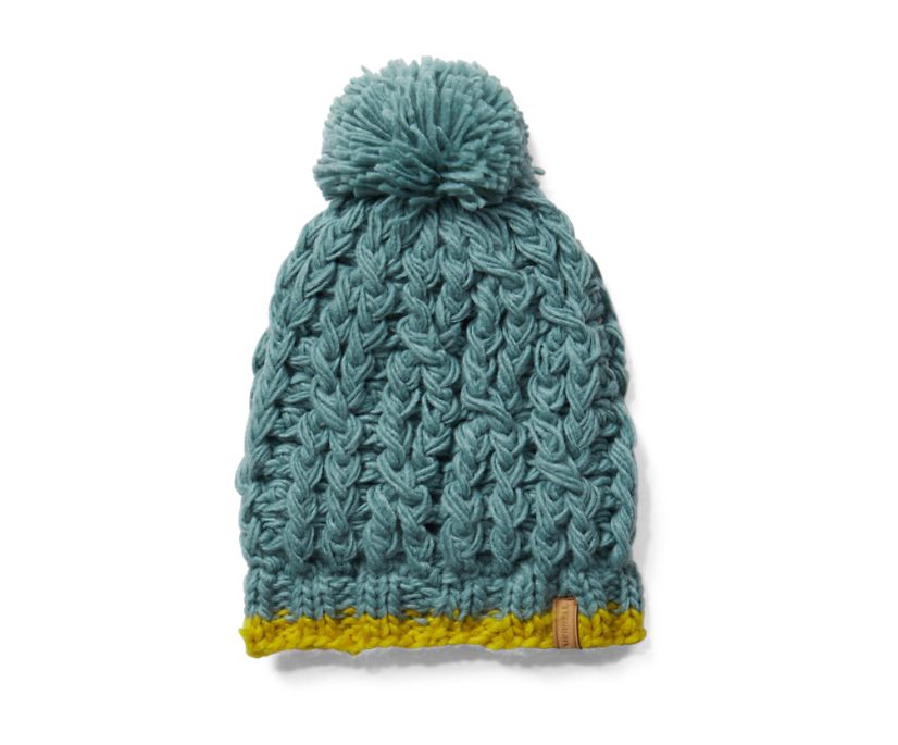 Gorro Merrell Trailhead Pom Masculino Turquesa | 83924-PTMU