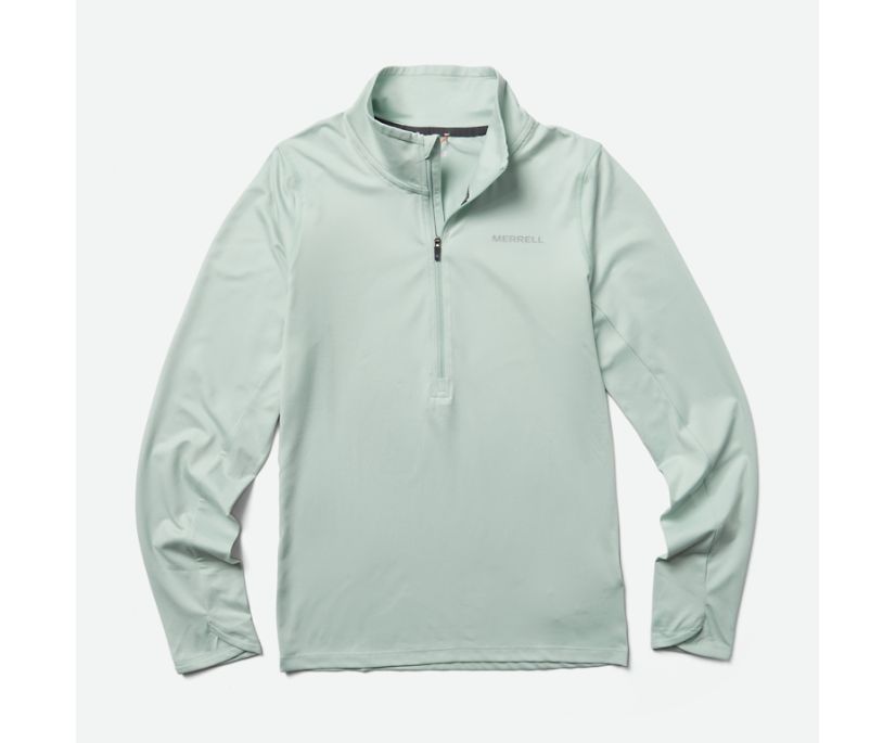 Moletom Merrell BetaTherm 1/4 Zip Feminino Menta | 90613-IGRQ