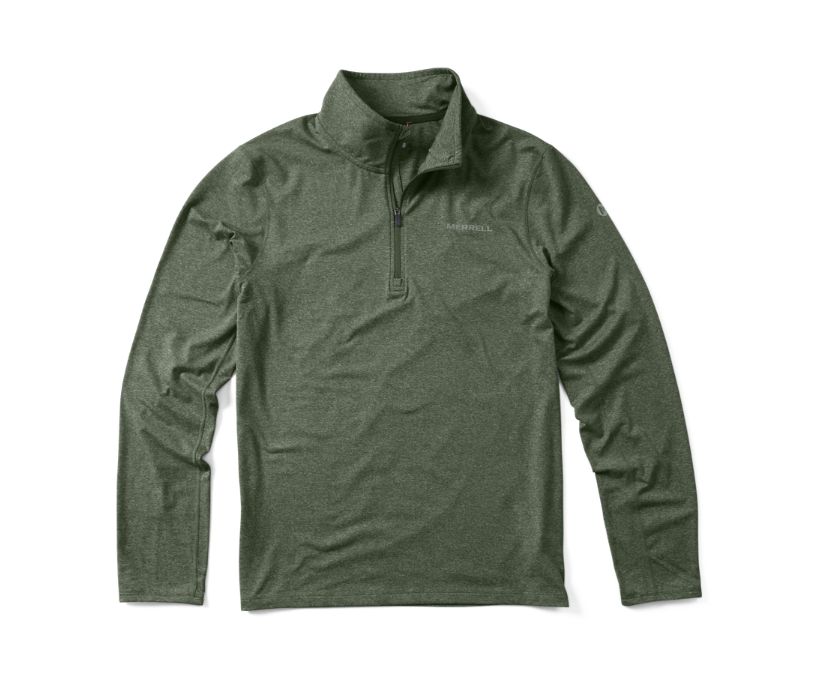 Moletom Merrell BetaTherm 1/4 Zip Masculino Verdes | 60391-OAPH