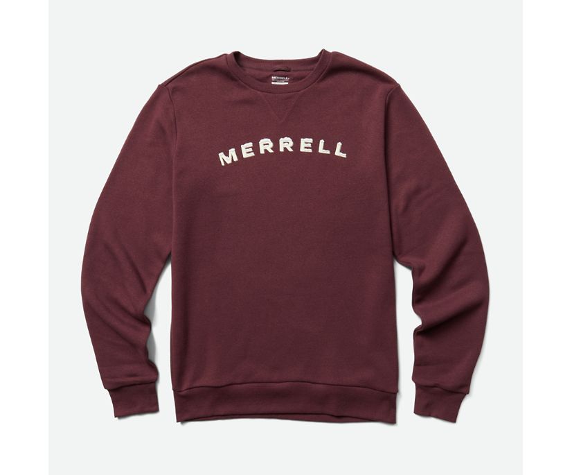 Moletom Merrell Ice Fleece Crew Masculino Bordeaux | 52607-XOJU