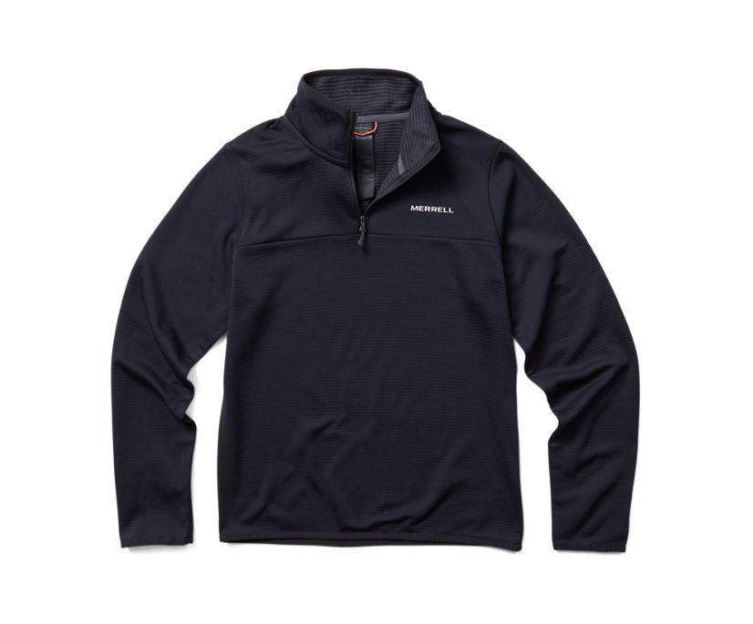 Moletom Merrell Terrain Geotex 1/4 Zip Feminino Pretas | 04395-JRBO