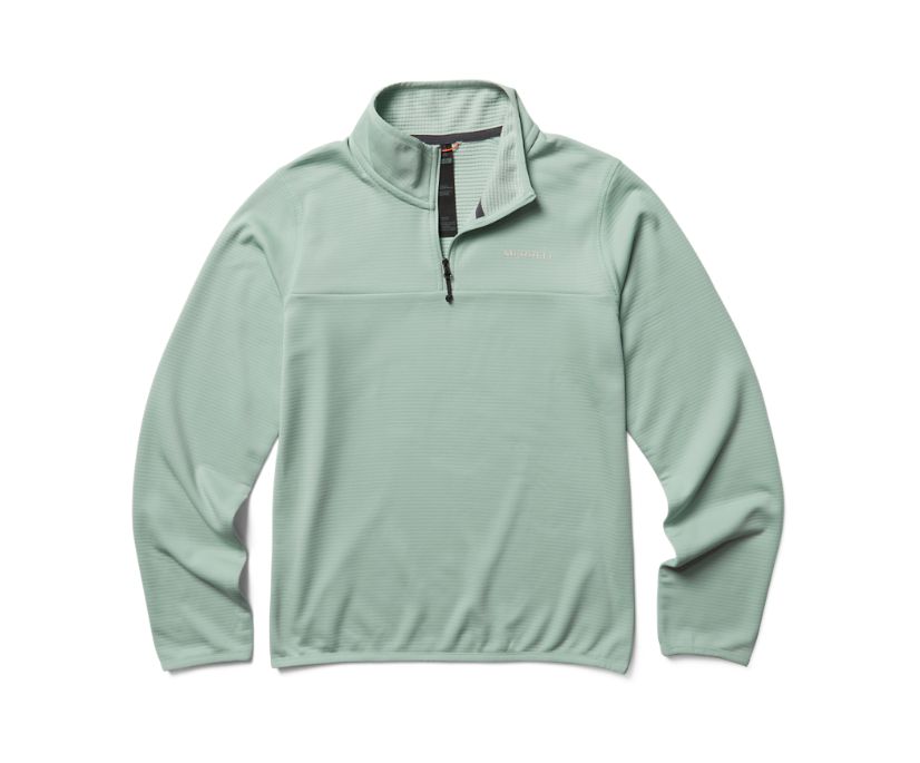 Moletom Merrell Terrain Geotex 1/4 Zip Feminino Menta | 04835-KQZS