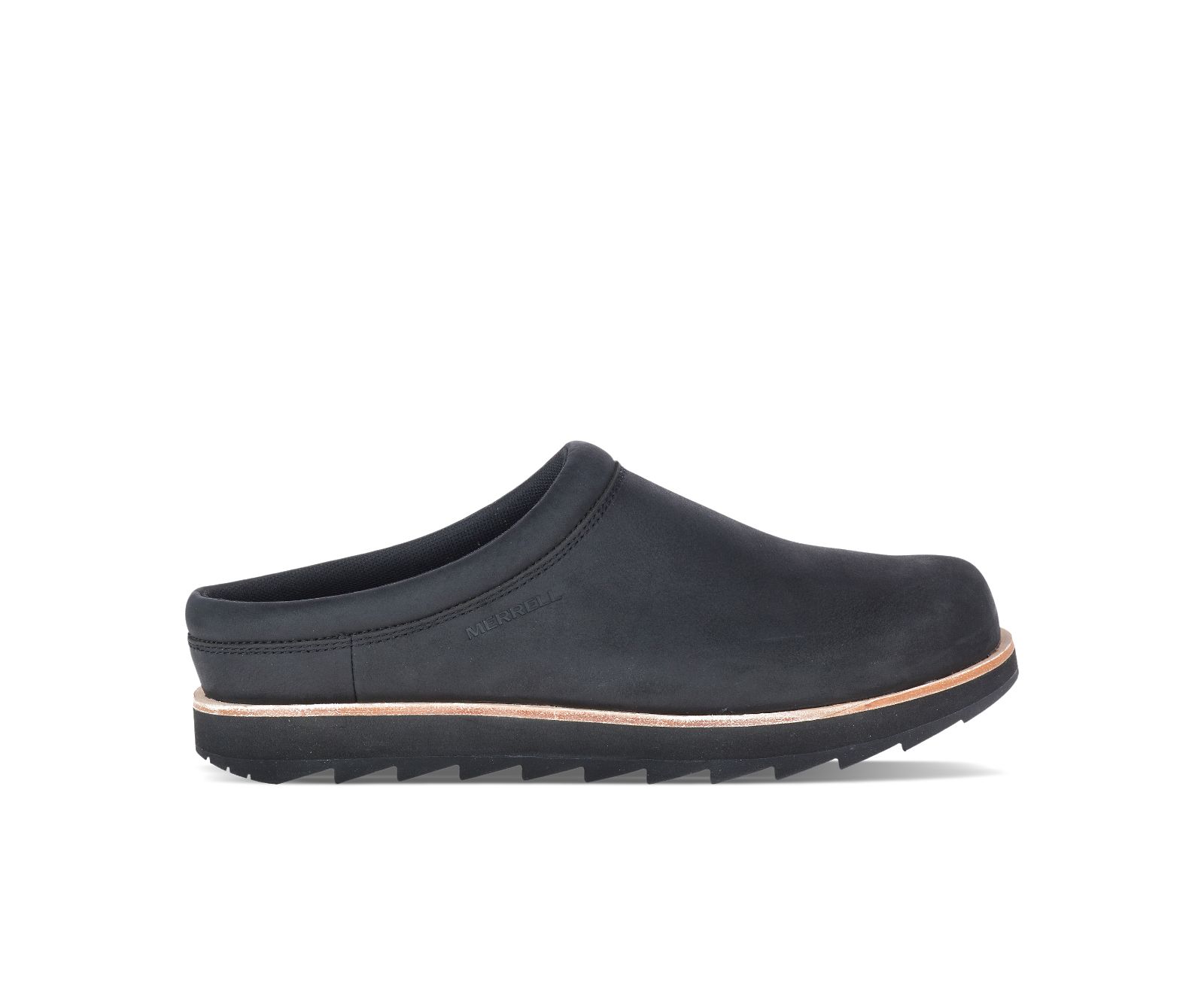 Slip On Merrell Juno Clog Couro Masculino Pretas | 50419-YEMJ