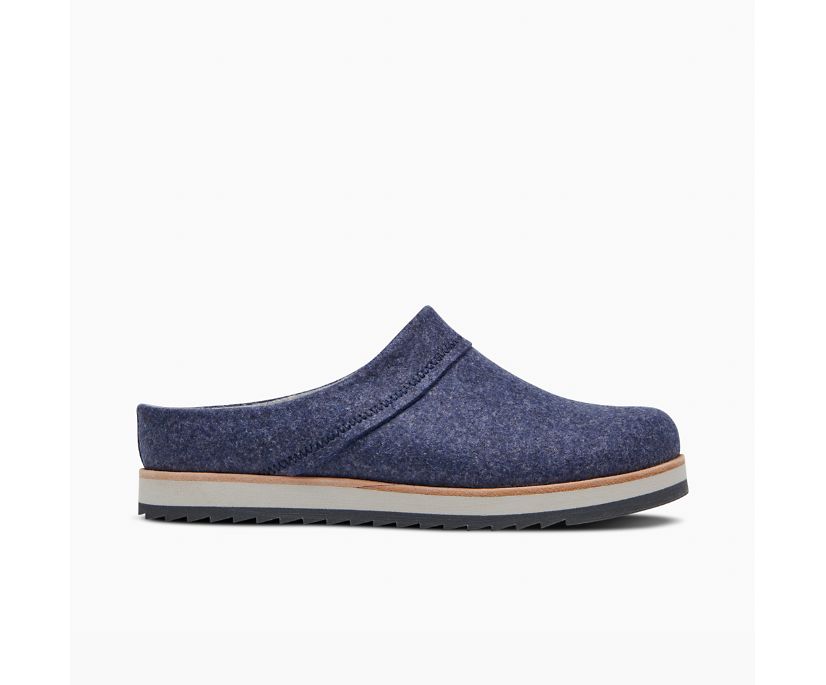 Slip On Merrell Juno Clog Wool Feminino Azul Marinho | 40516-GQEB