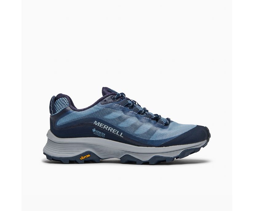 Tenis Merrell Moab Speed GORE-TEX® Feminino Azuis | 37981-KQSN